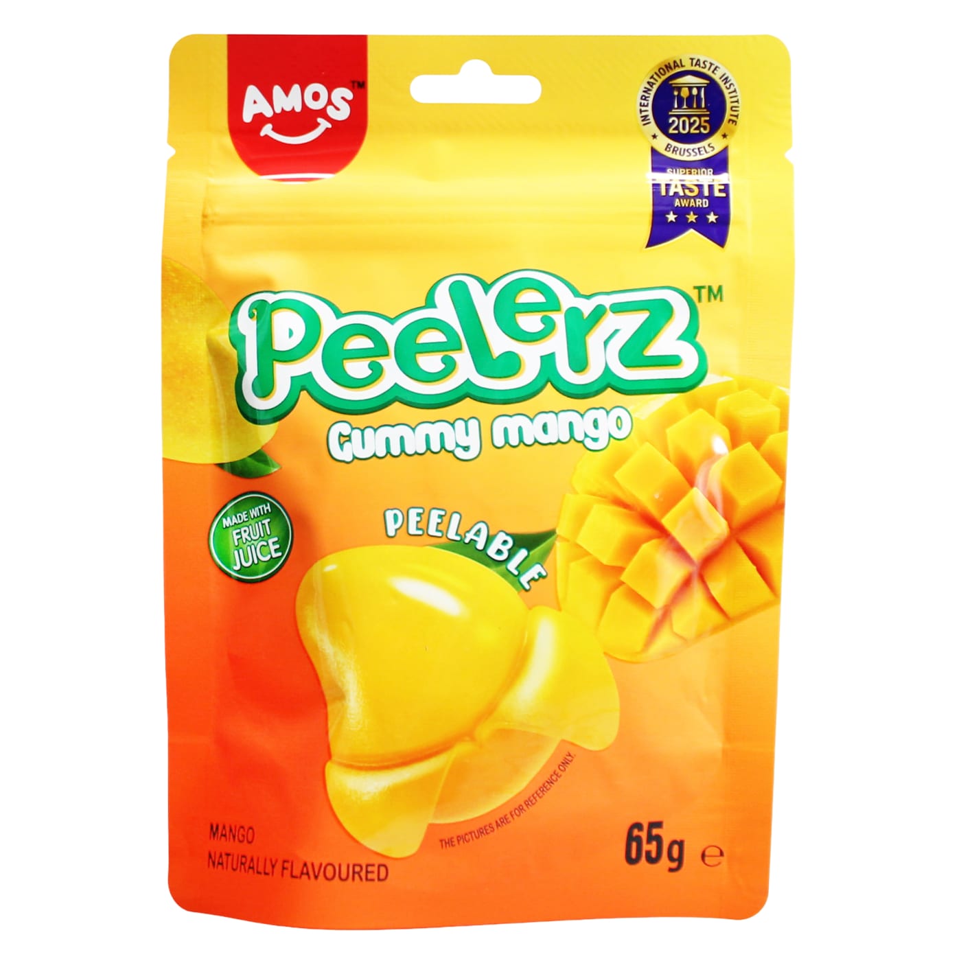 AMOS PEELERZ 65G GUMMY MANGO