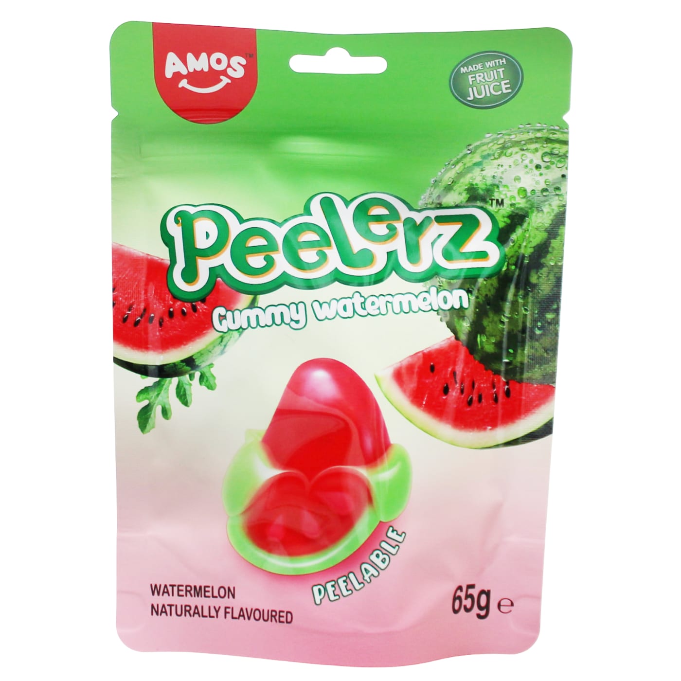 AMOS PEELERZ 65G GUMMY WATERMELON
