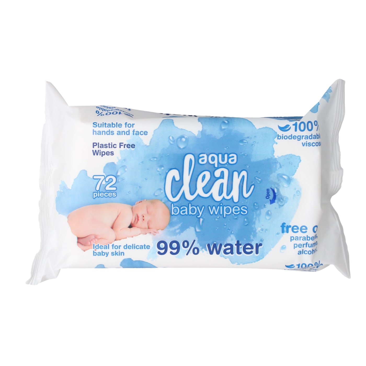 AQUACLEAN BABY WIPES 72'S