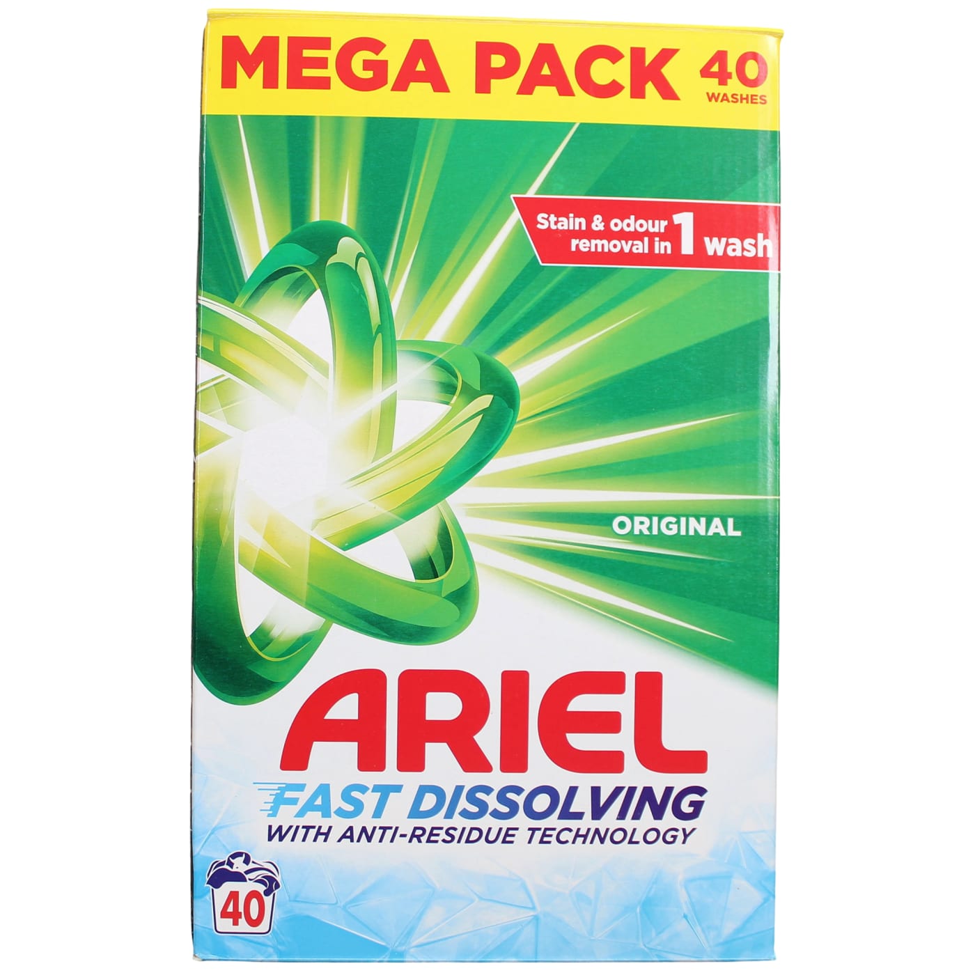 ARIEL 2.2KG WASHING POWDER ORIGINAL 40 WASHES