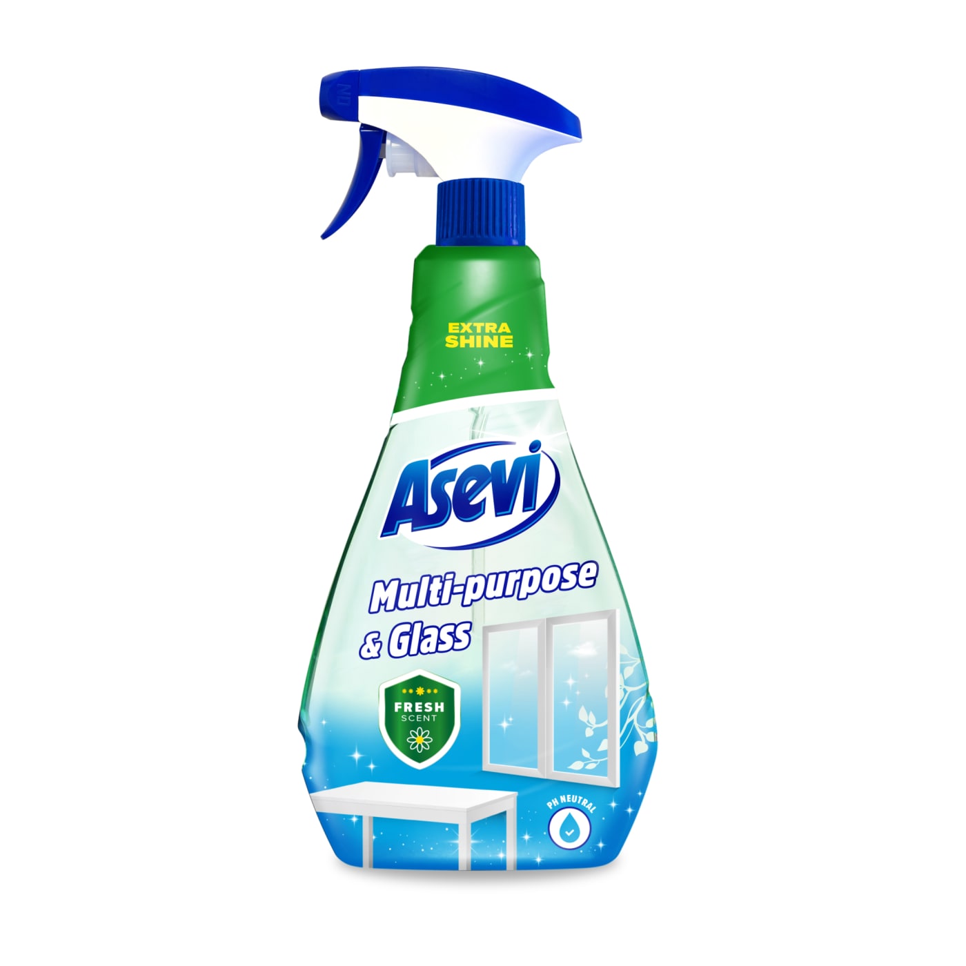 ASEVI MULTI-PURPOSE & GLASS CLEANER 750ML