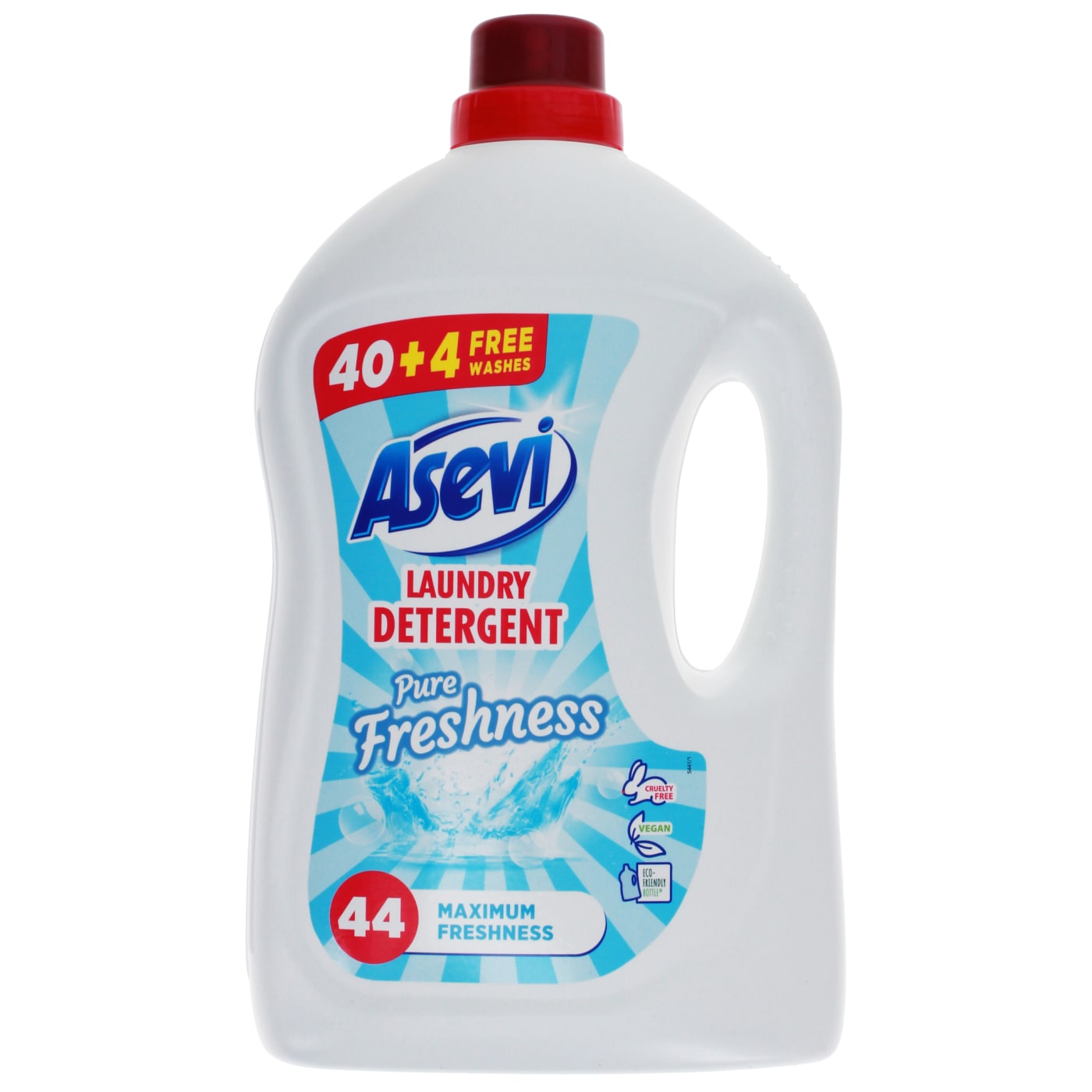 ASEVI 2 LIQUID LAUNDRY DETERGENT PURE FRESHNESS 44 WASH 376ML