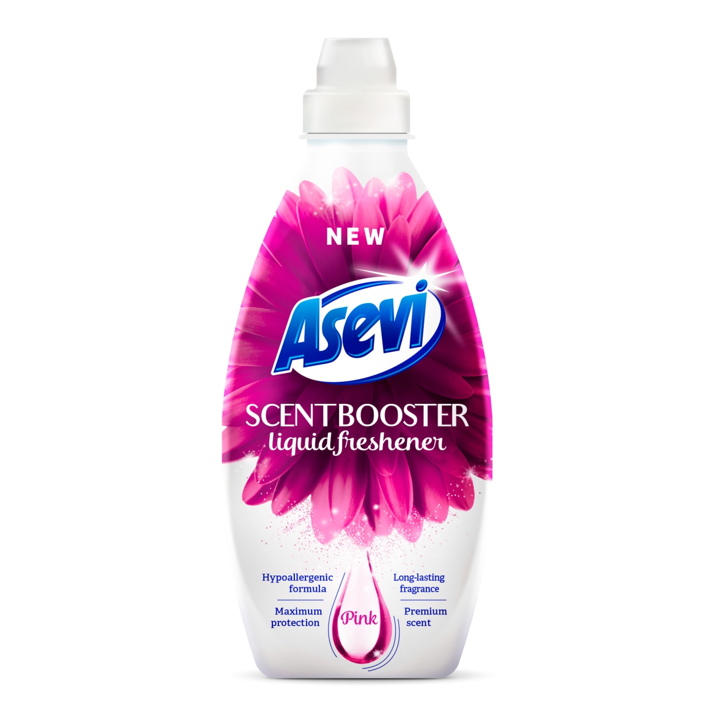ASEVI SCENT BOOSTER LIQUID HOUSEHOLD ESSENTIALS FRESHENER PINK 36 WASH 720ML
