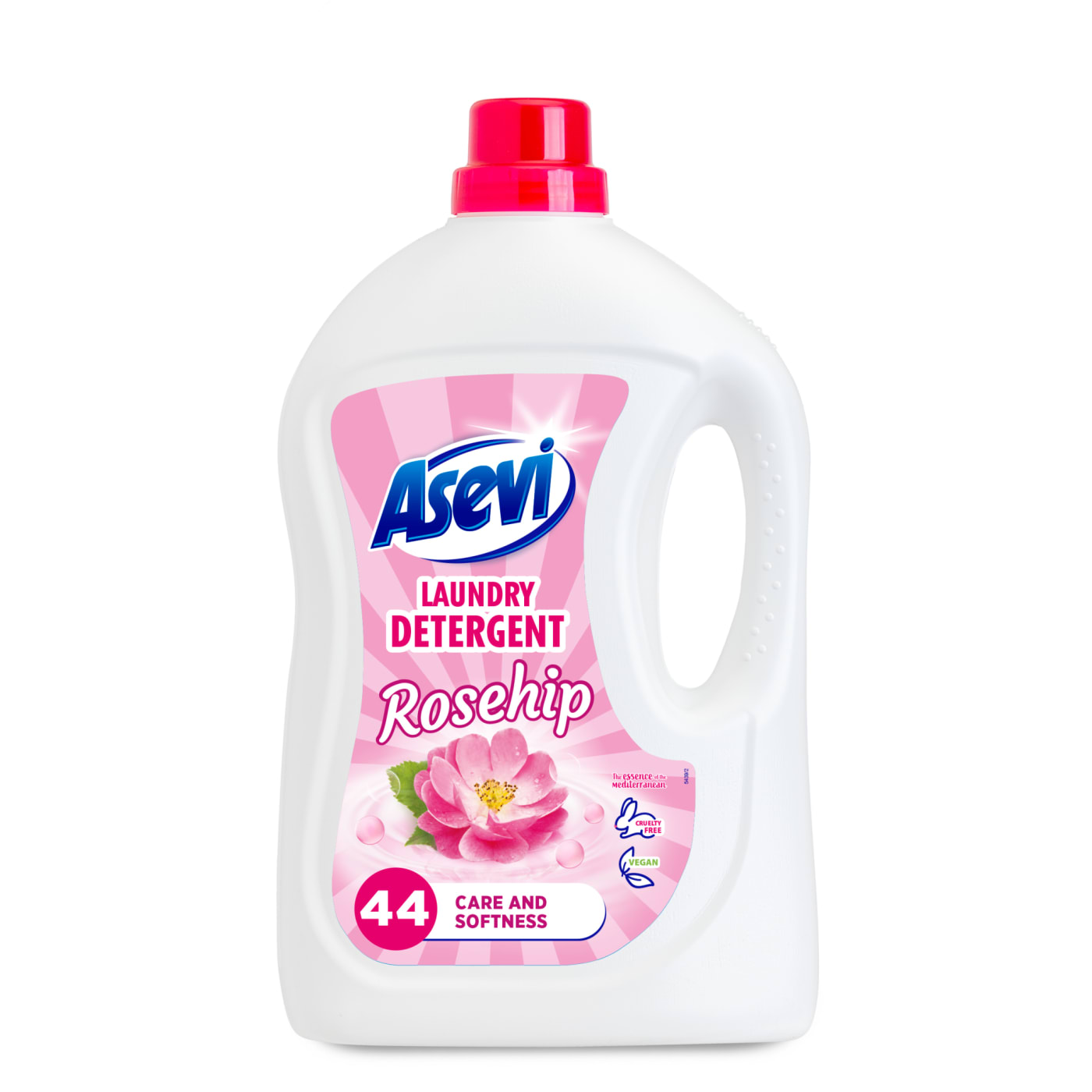 ASEVI 2 LIQUID LAUNDRY DETERGENT ROSEHIP 44 WASH 376ML