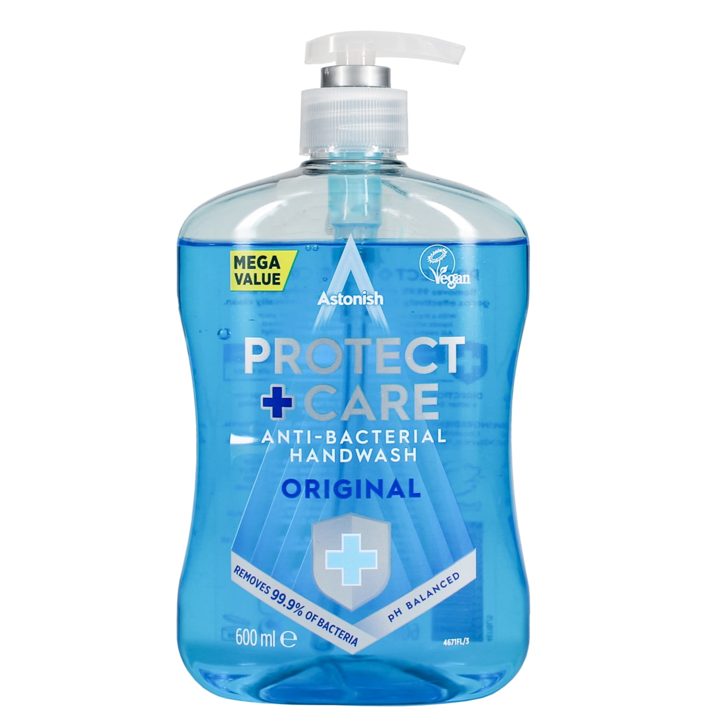 ASTONISH PROTECT + CARE HAND WASH ORIGINAL 600ML