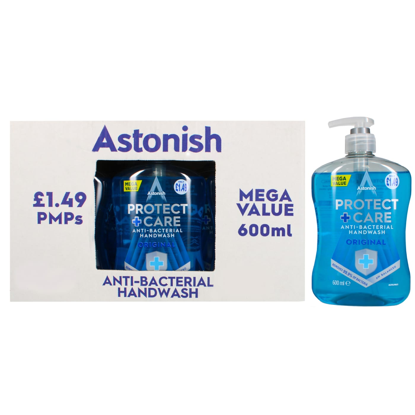 ASTONISH 6X HAND WASH ORIGINAL PMP 1.49 600ML
