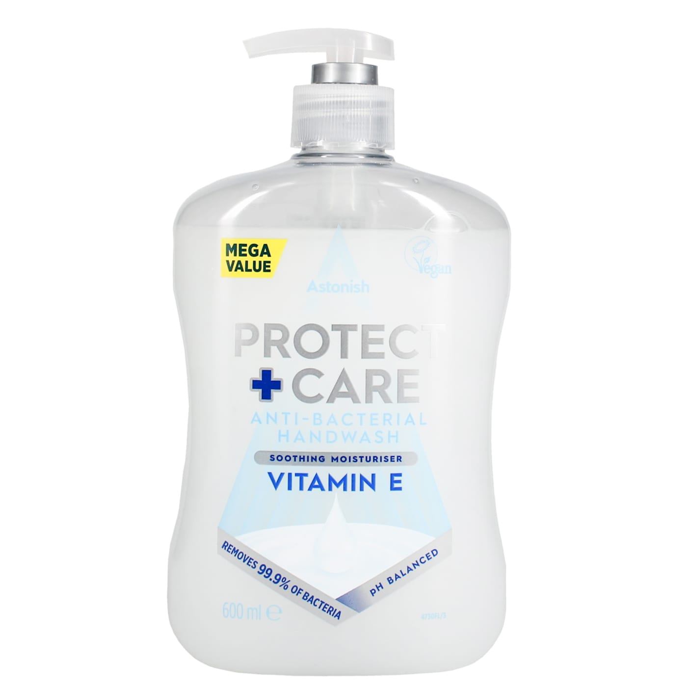 ASTONISH PROTECT + CARE HAND WASH VITAMIN E 600ML
