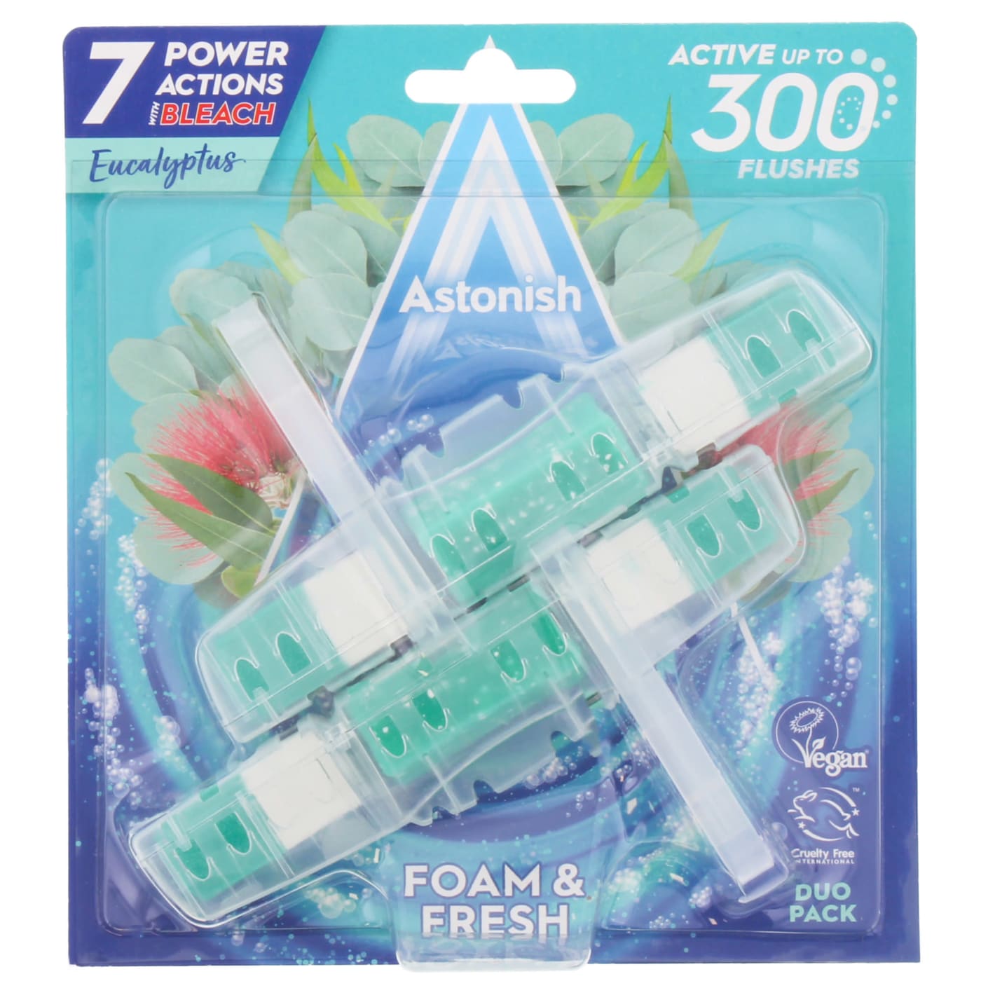 ASTONISH 2X40G TOILET BLOCK EUCALYPTUS