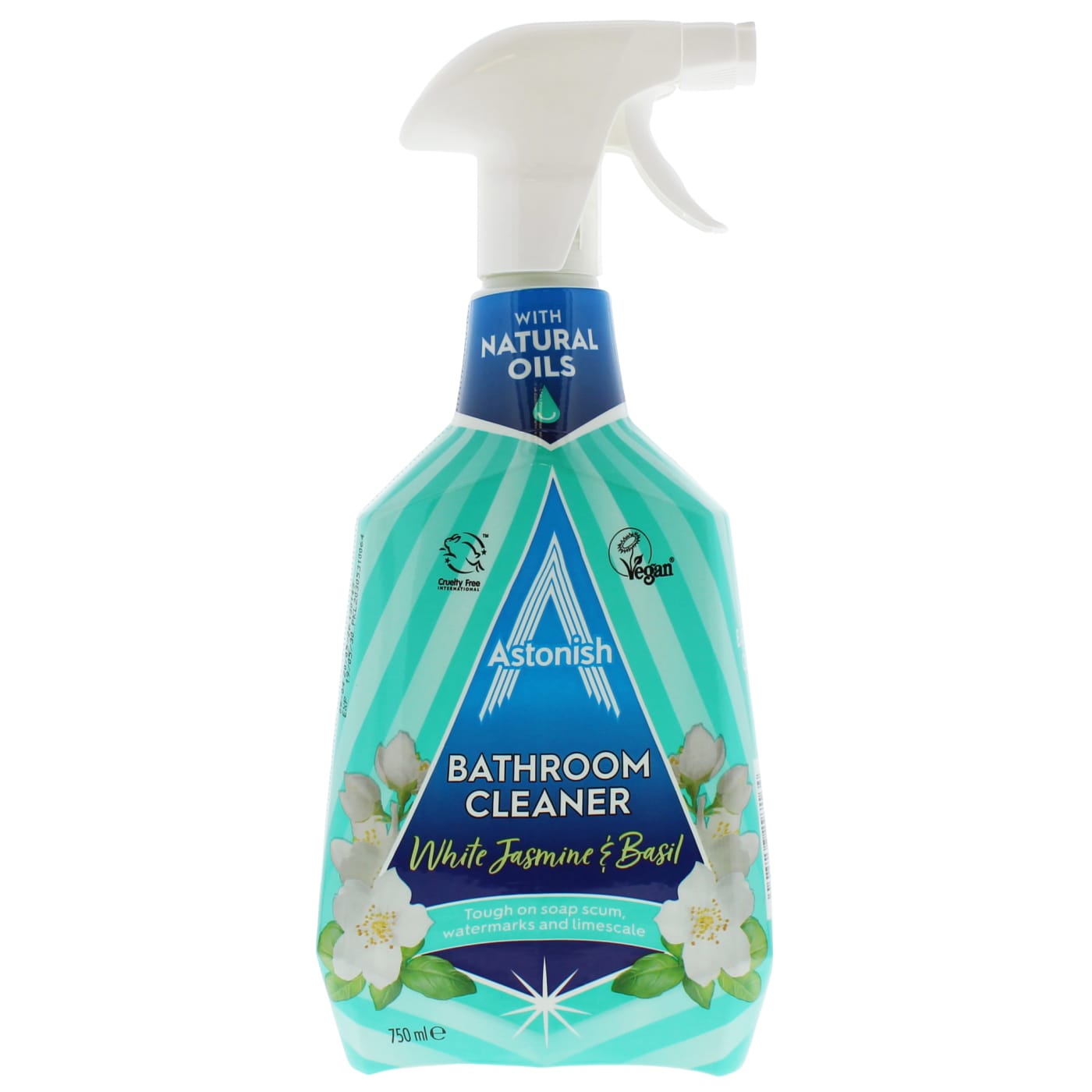 ASTONISH CLEANER SPRAY BATHROOM WHITE JASMINE & BASIL 750ML