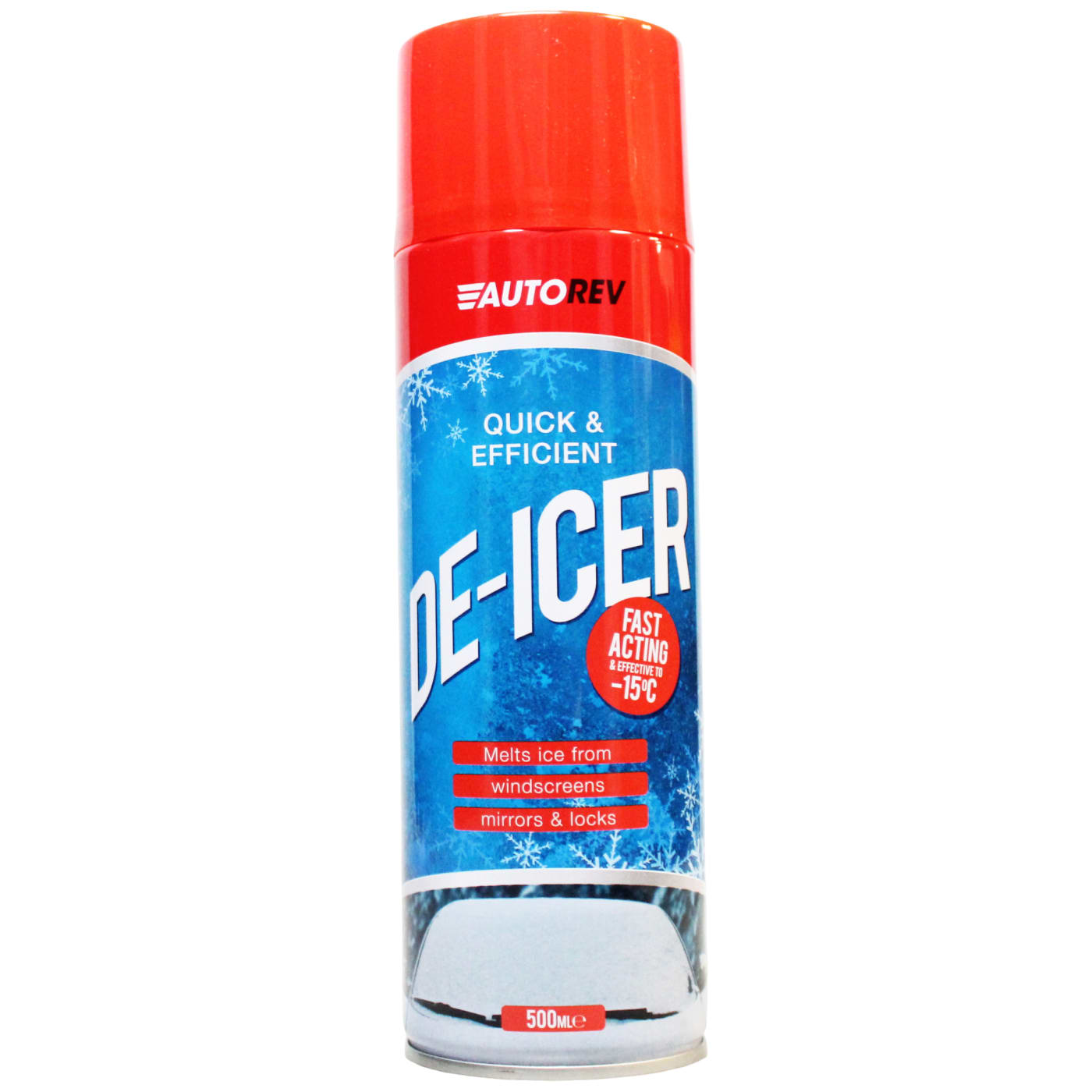 AUTO-REV WINDSCREEN DE-ICER 500ML