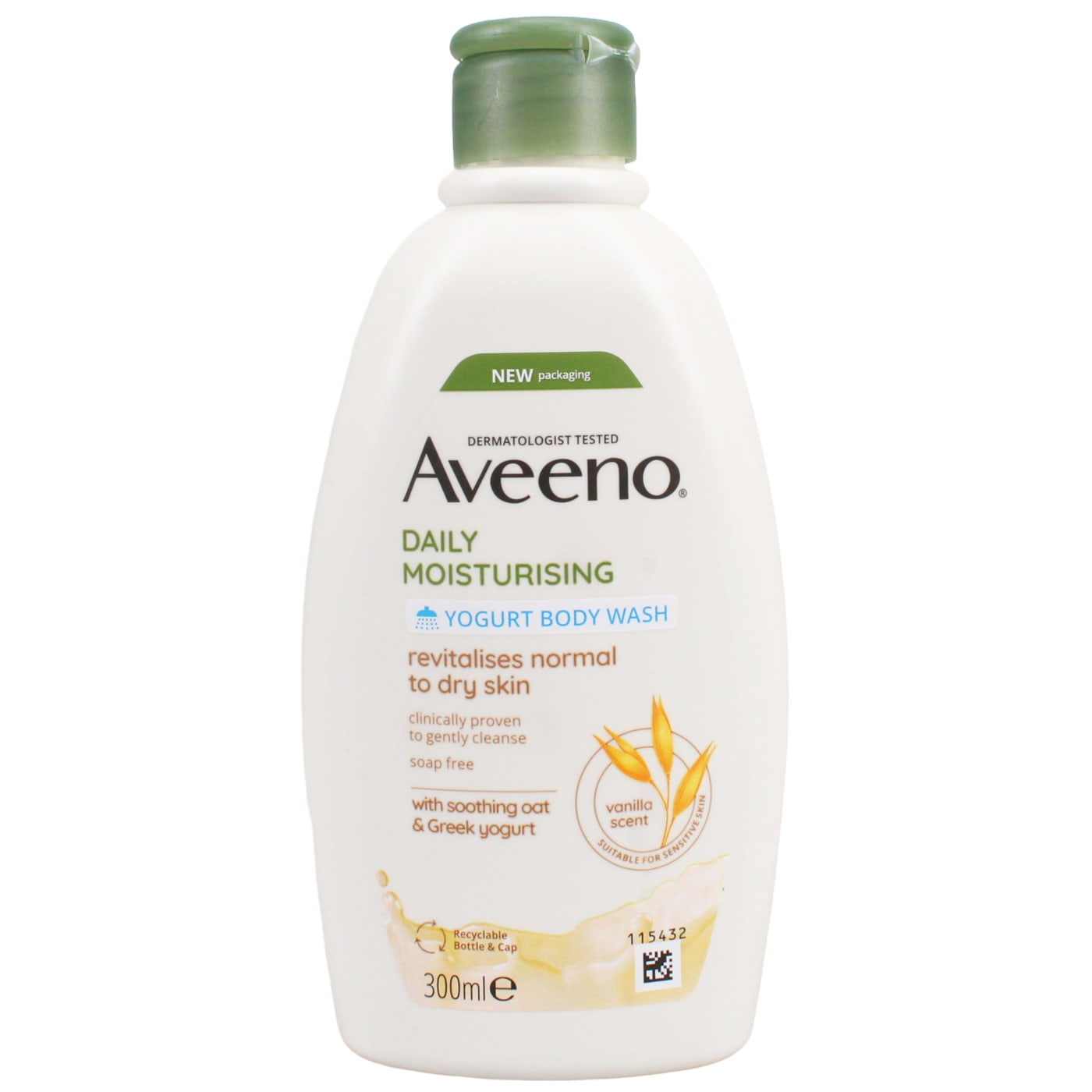 AVEENO BODY WASH VANILLA & OATS 300ML