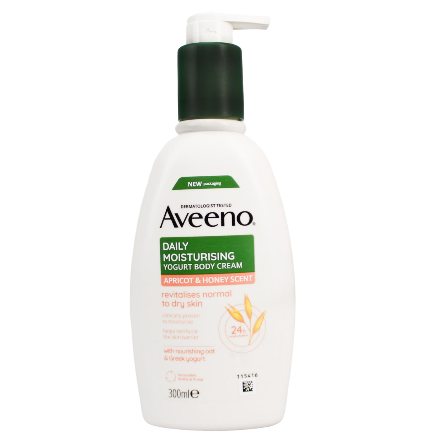 AVEENO YOGHURT BODY CREAM APRICOT & HONEY SCENT 300ML