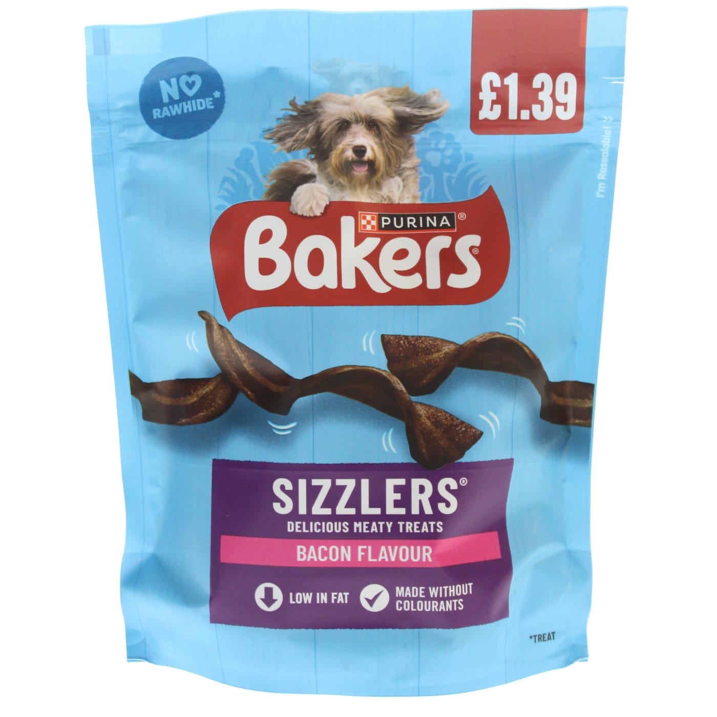 BAKERS SIZZLERS 90G BACON PMP £1.39