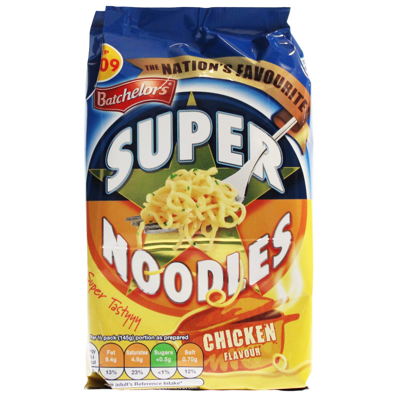 BATCHELORS SUPER NOODLES 90G CHICKEN PMP £1.09