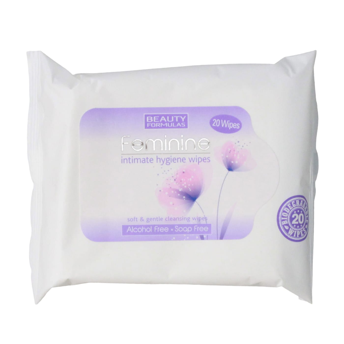 BEAUTY FORMULAS INTIMATE WIPES FEMININE HYGIENE 20'S
