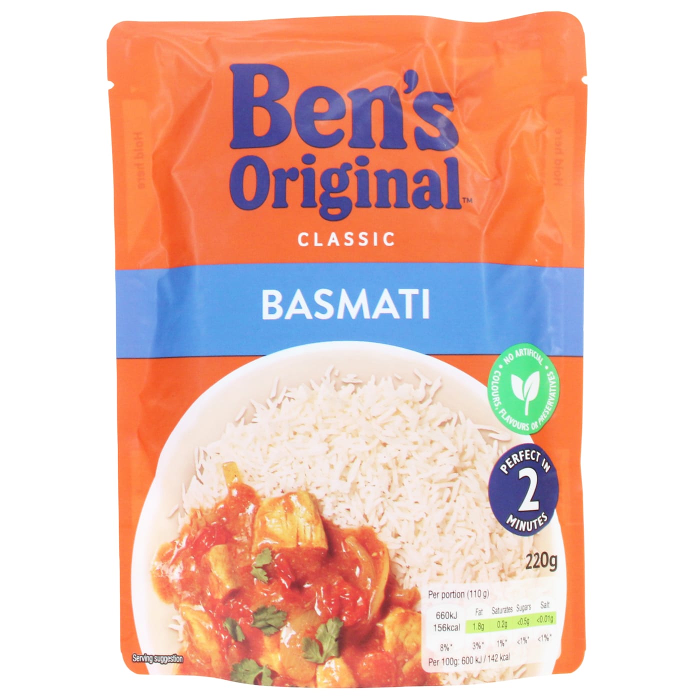 BEN'S ORIGINAL 220G MICROWAVE RICE BASMATI