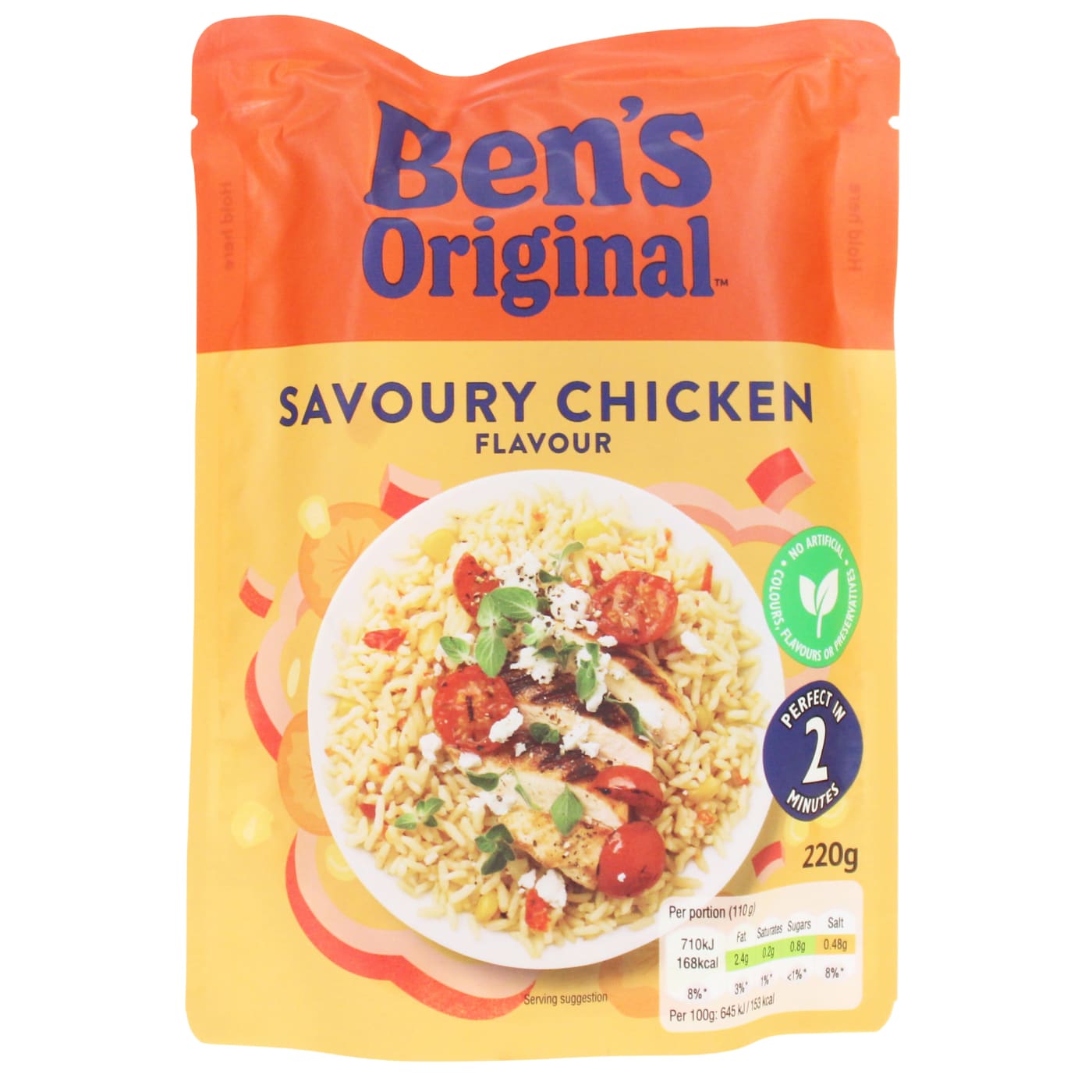 BEN'S ORIGINAL 220G MICROWAVE RICE SAVOURY CHICKEN