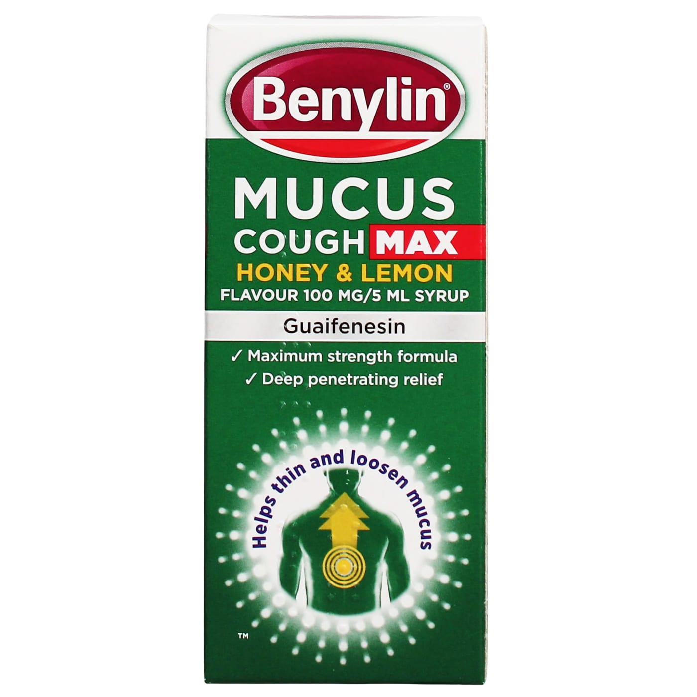 BENYLIN ADULT MUCUS COUGH SYRUP MAX HONEY & LEMON 150ML