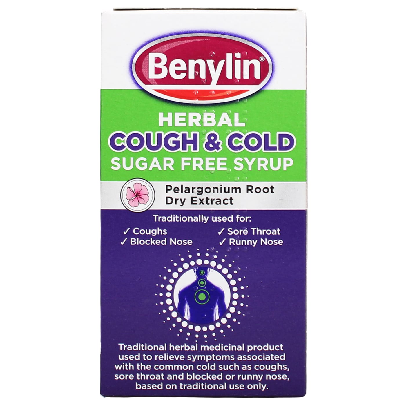 BENYLIN HERBAL COUGH & COLD SYRUP SUGAR FREE 100ML