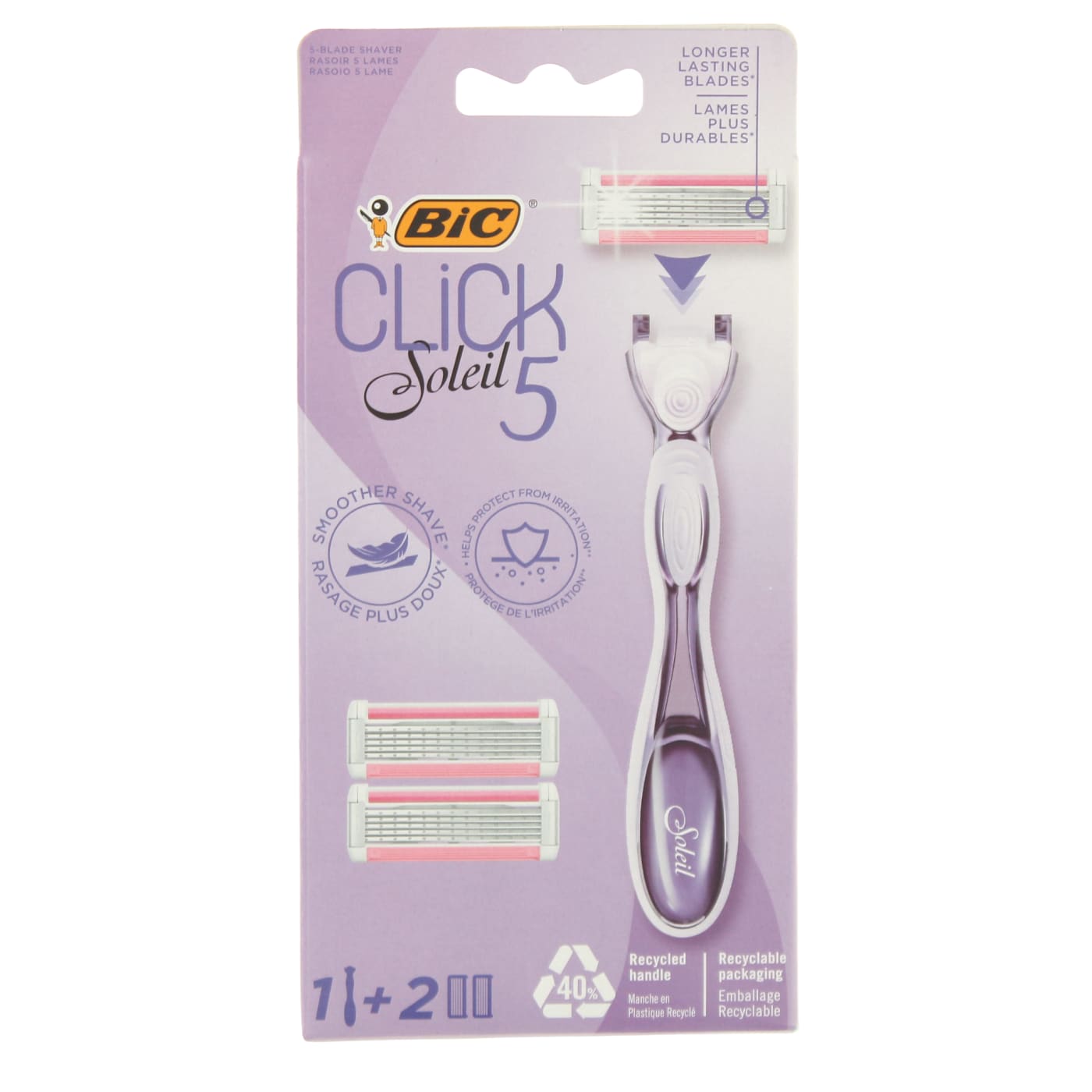 BIC CLICK SOLEIL 5 RAZOR 2UP