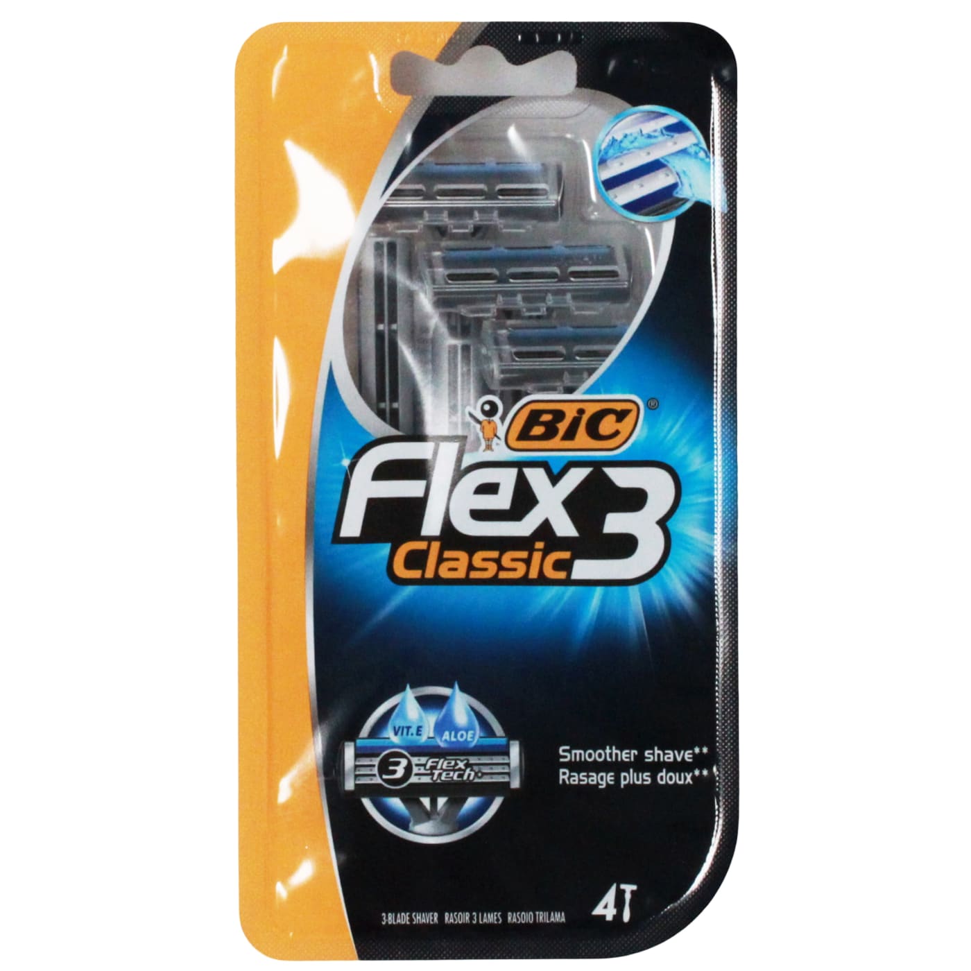 BIC FLEX 3 CLASSIC DISPOSABLE RAZORS 4'S