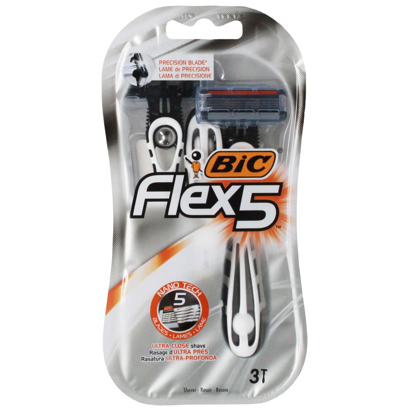 BIC FLEX 5 DISPOSABLE RAZORS 3'S