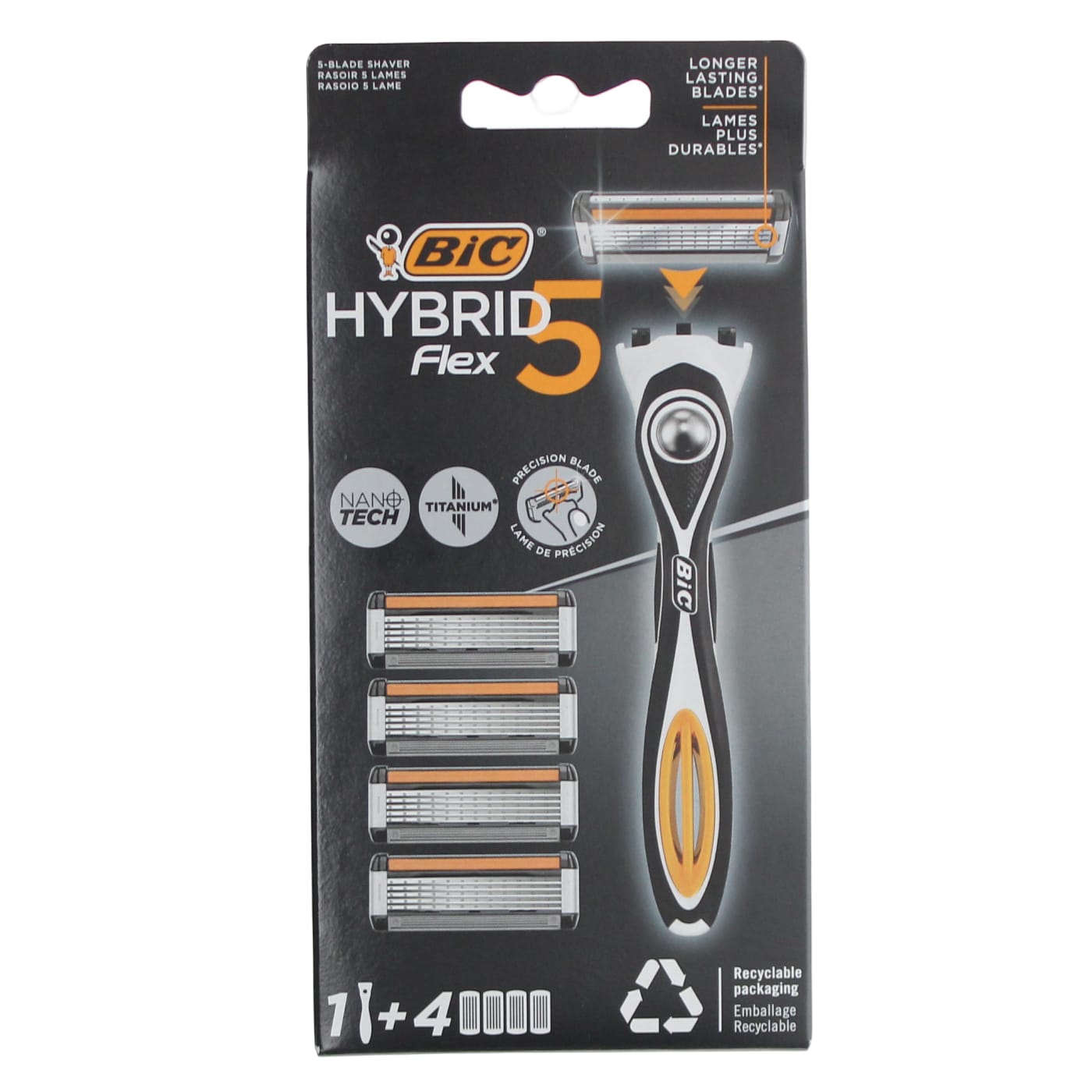BIC HYBRID 5 FLEX RAZOR 4UP