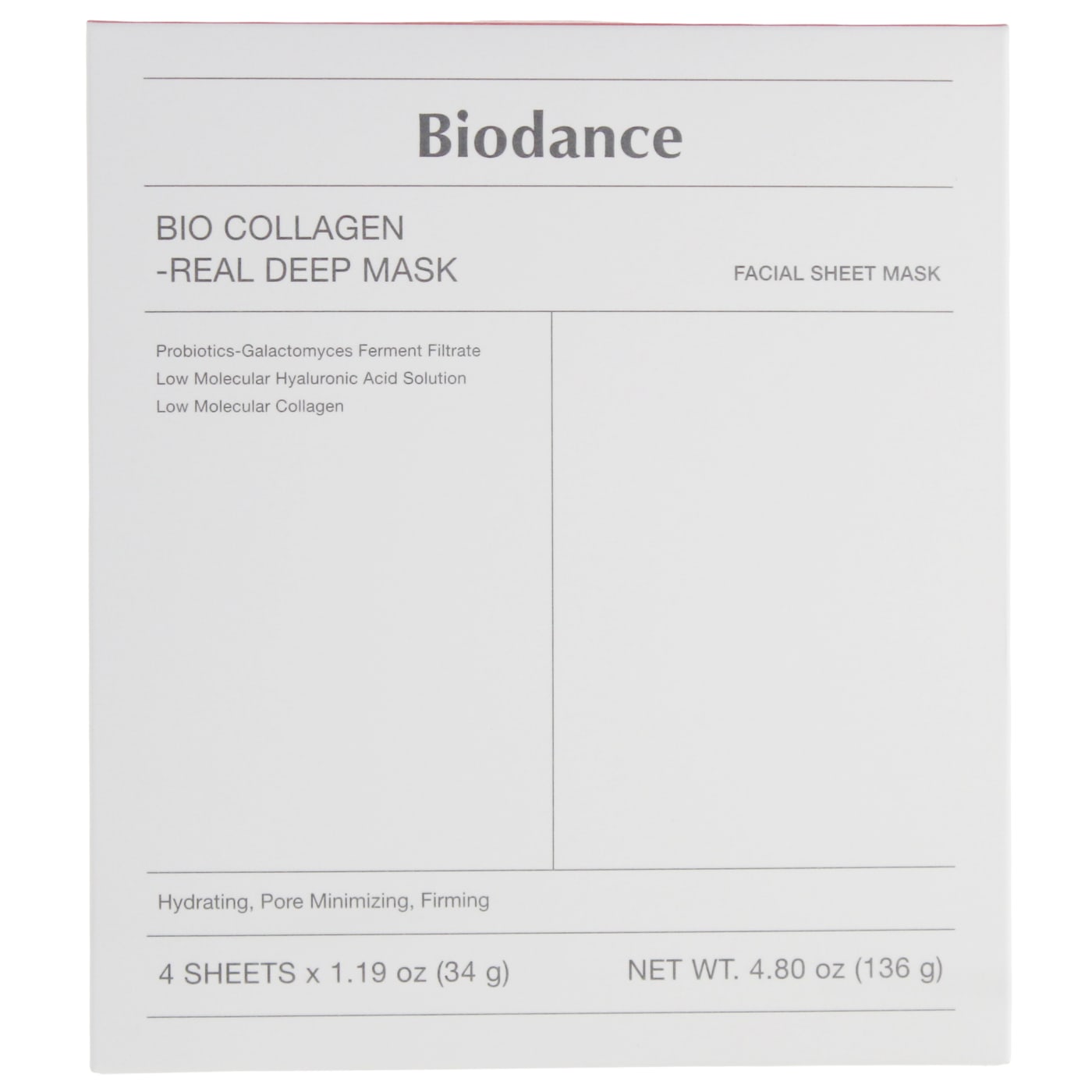 BIODANCE BIO-COLLAGEN REAL DEEP SHEET MASK 4PC
