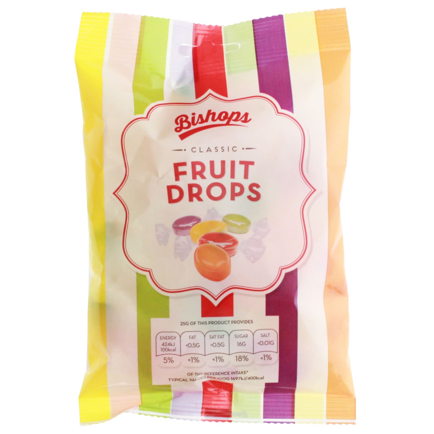 BISHOPS 140G FRUIT DROPS