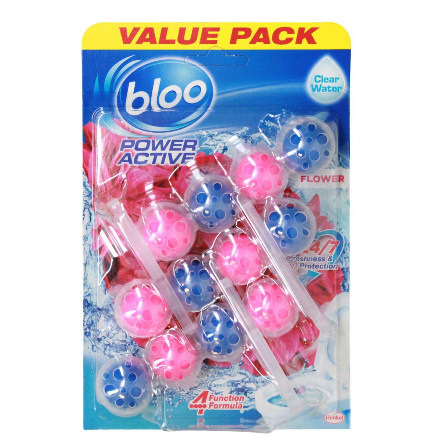 BLOO POWER ACTIVE 3X50G TOILET BLOCK FLOWER 3 PACK