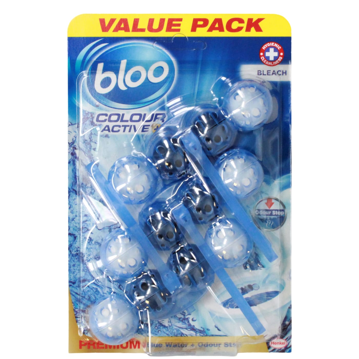 BLOO COLOUR ACTIVE 3X50G TOILET BLOCK BLEACH 3 PACK