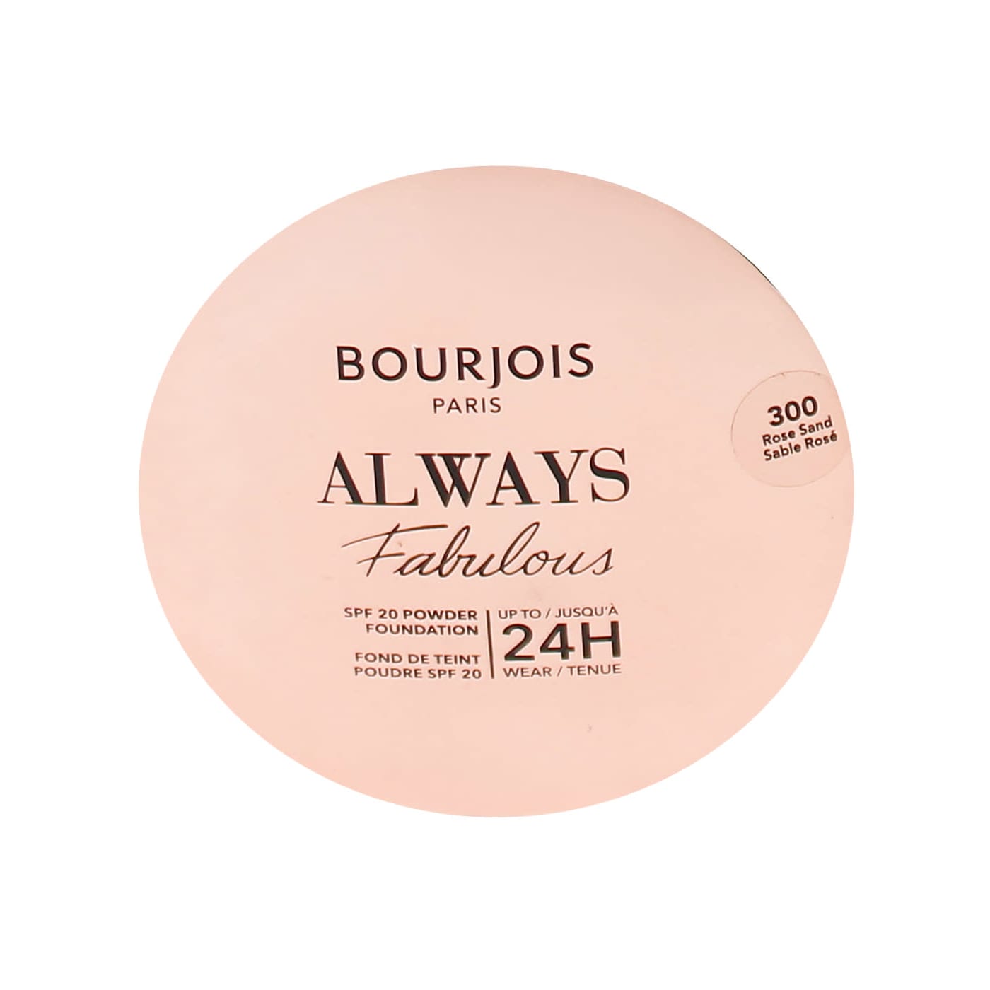 BOURJOIS ALWAYS FABULOUS POWDER FOUNDATION ROSE SAND 300