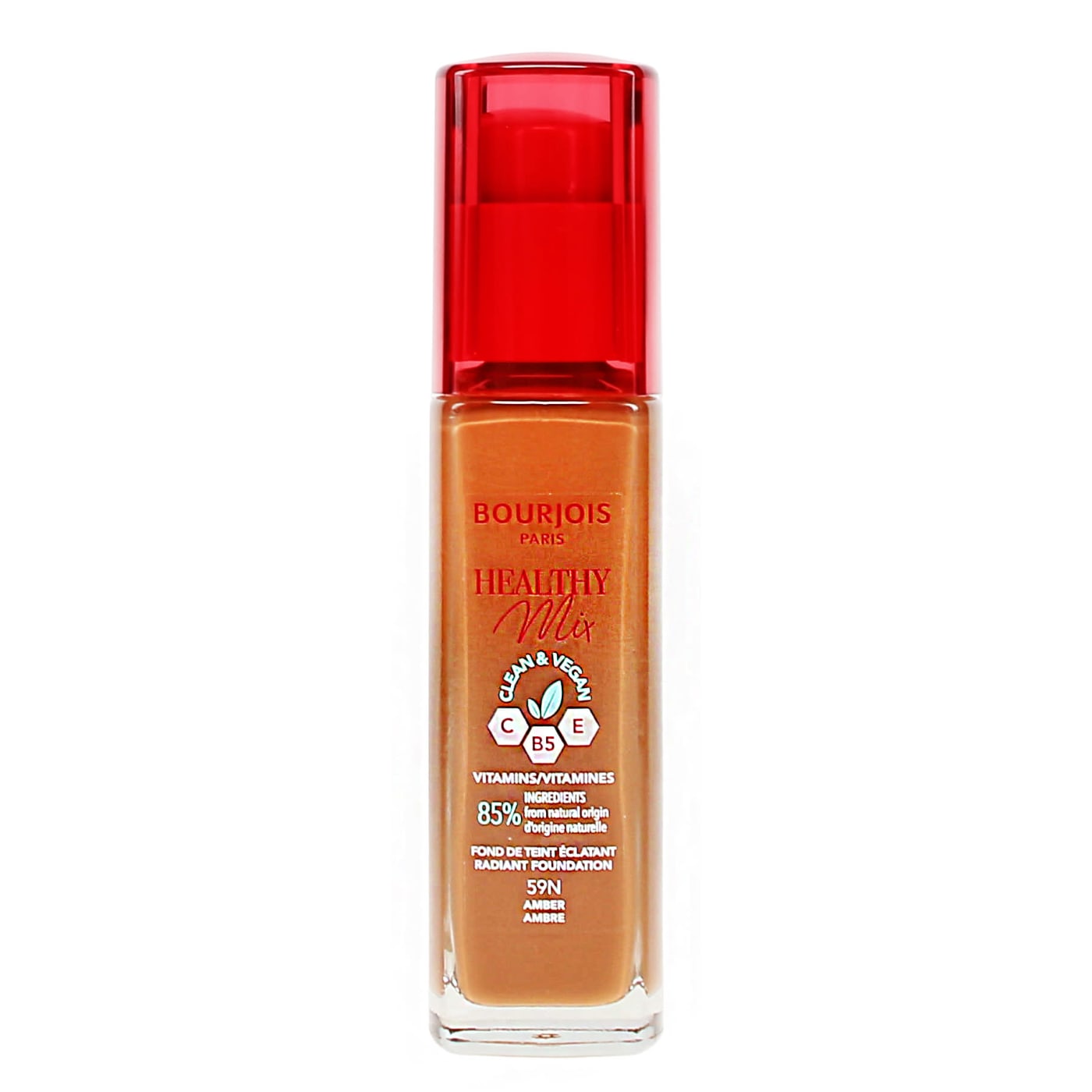 BOURJOIS HEALTHY MIX LIQUID FOUNDATION AMBER 30ML