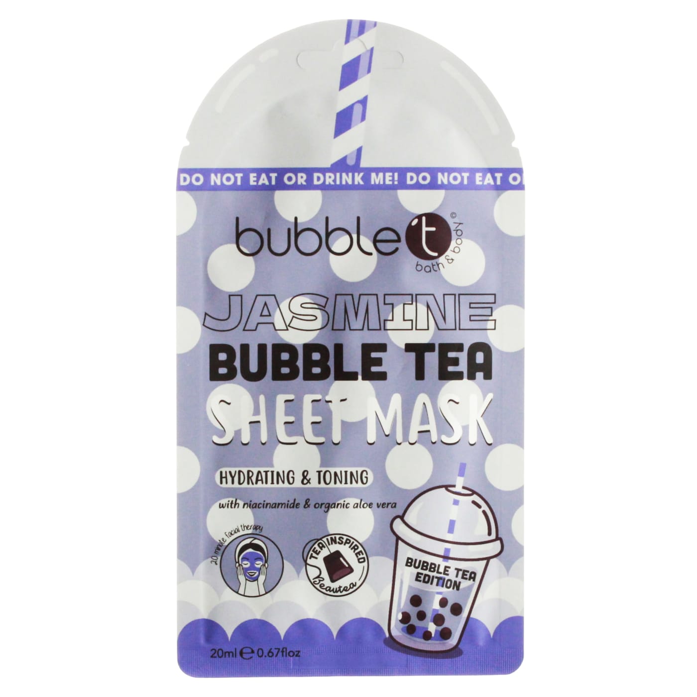 BUBBLE T SHEET MASK HYDRATING & TONING JASMINE