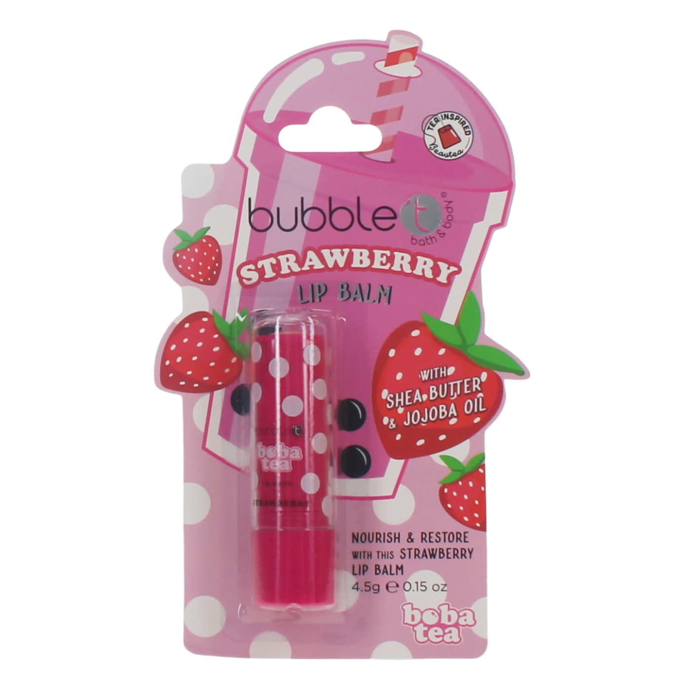 BUBBLE T 4.5G LIP BALM NOURISH & RESTORE STRAWBERRIES