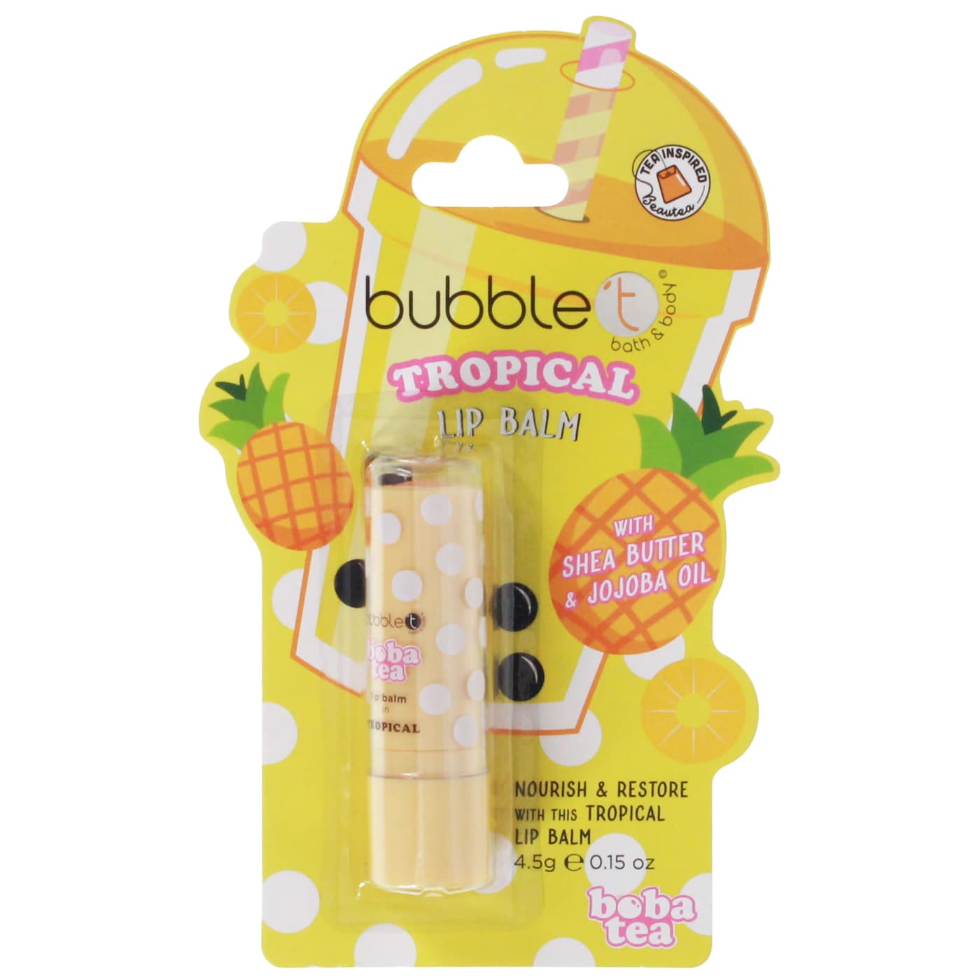 BUBBLE T 4.5G LIP BALM NOURISH & RESTORE TROPICAL