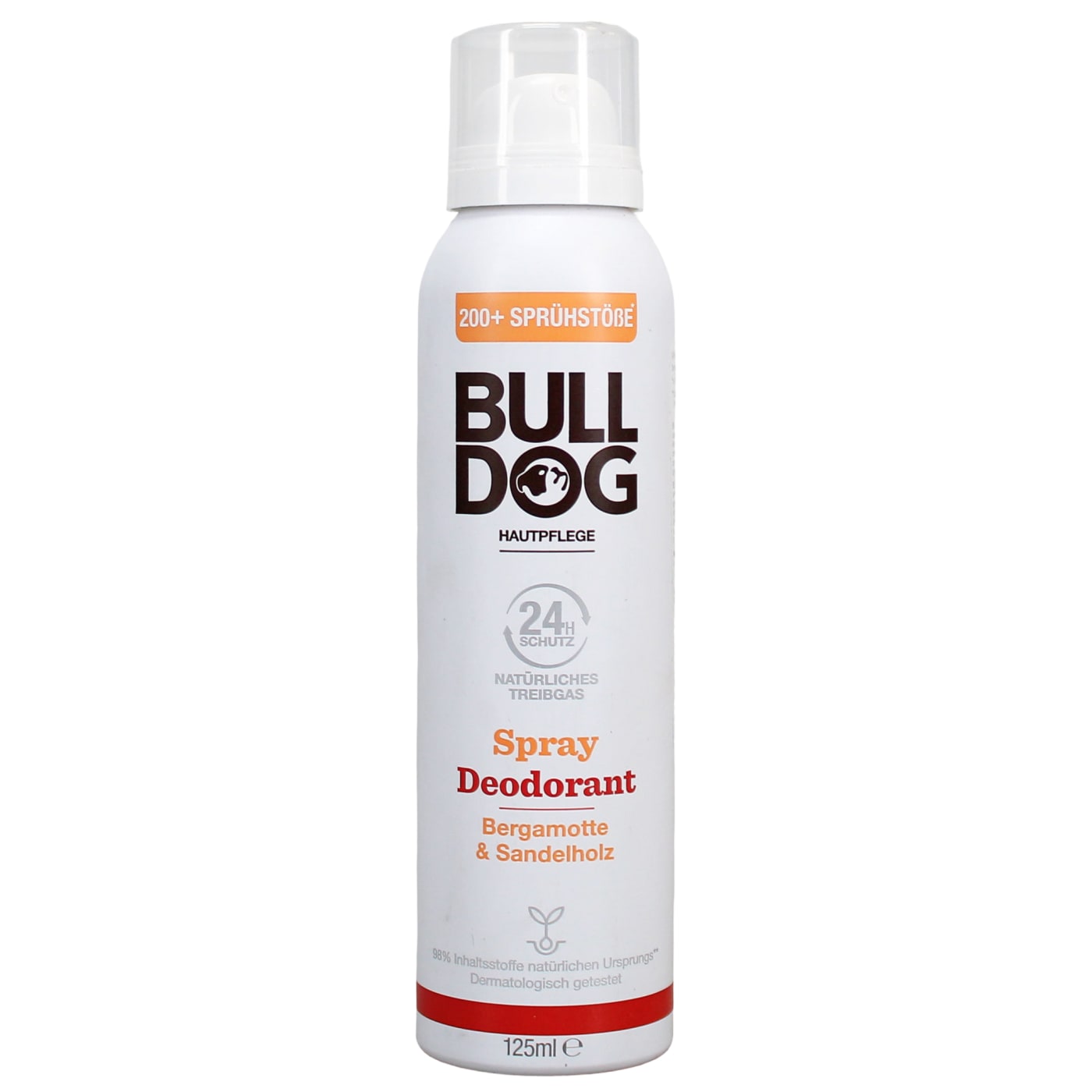 BULLDOG DEODORANT SPRAY BERGAMOT & SANDALWOOD 125ML