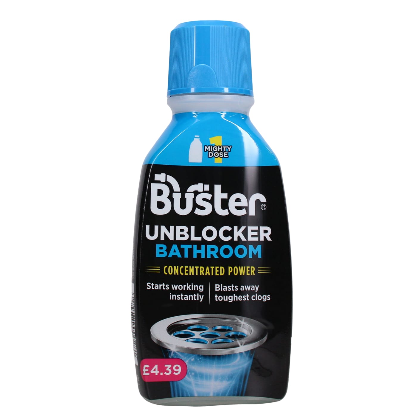 BUSTER 6X BATHROOM UNBLOCKER 1-DOSE PMP £4.39 300ML