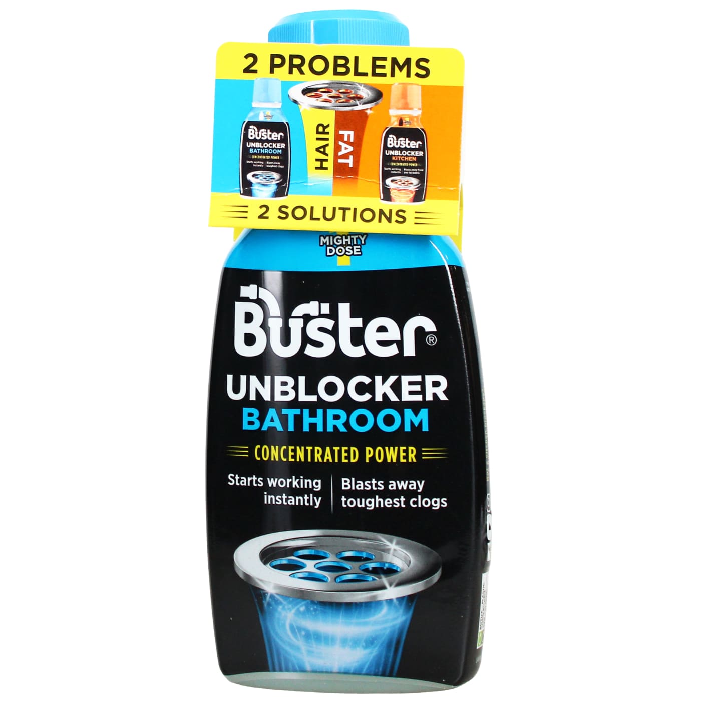 BUSTER PLUGHOLE UNBLOCKER BATHROOM 300ML