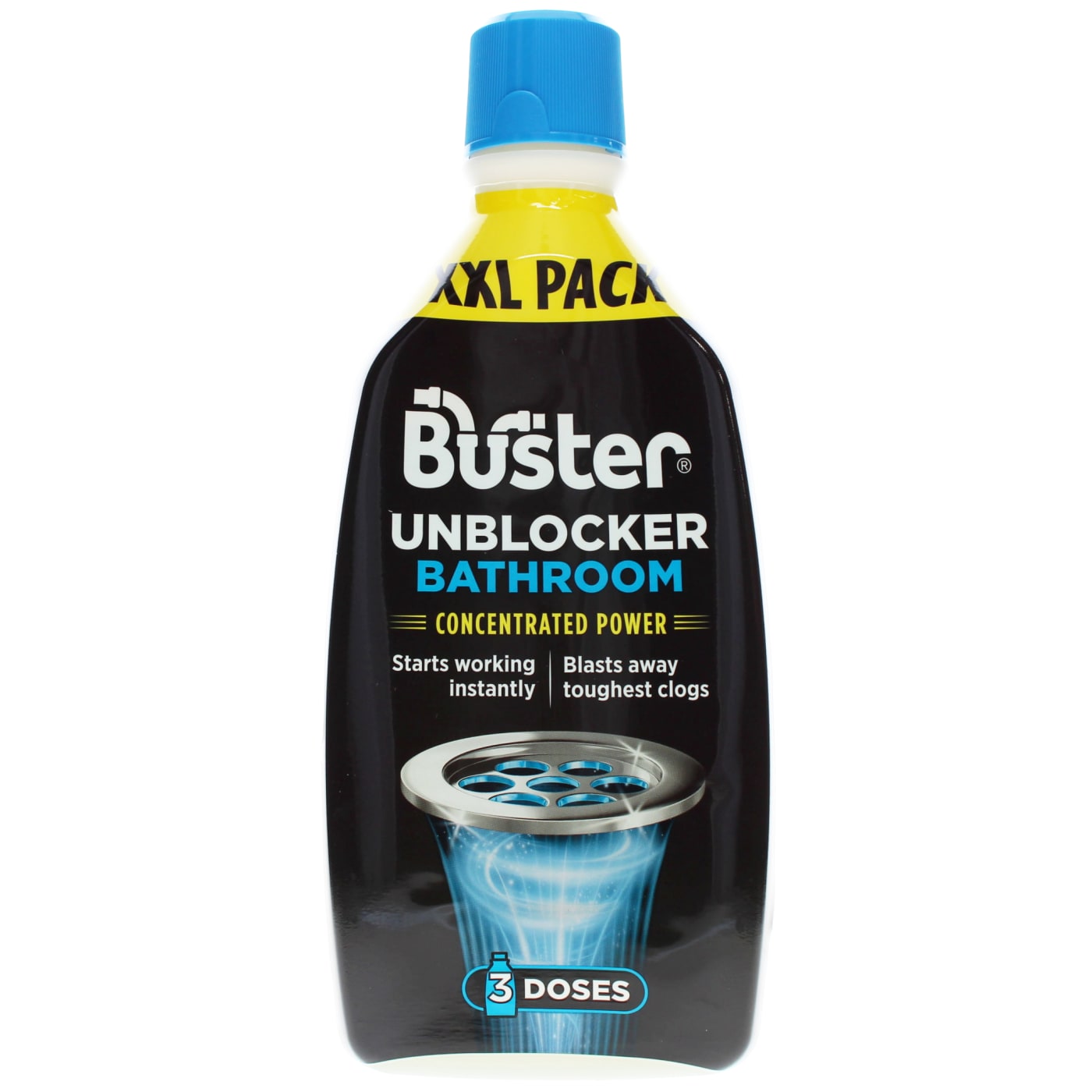 BUSTER BATHROOM UNBLOCKER 3-DOSE 900ML