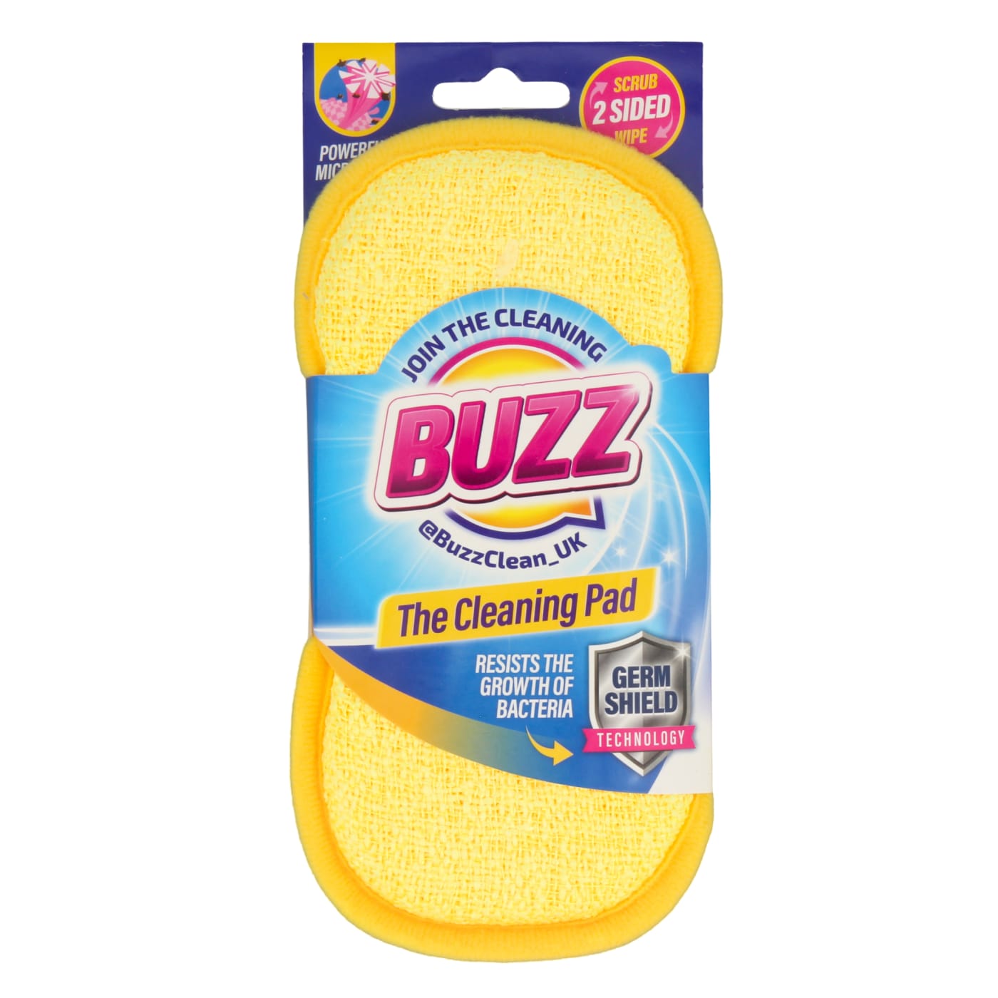 BUZZ CLEANING PAD WITH GERM SHIELD YELLOW