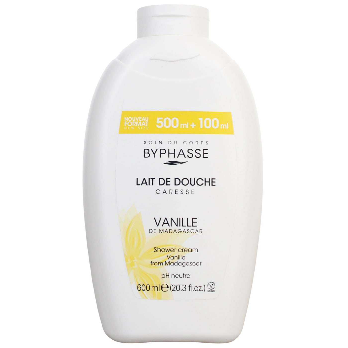 BYPHASSE CARESSE SHOWER CREAM VANILLA 600ML