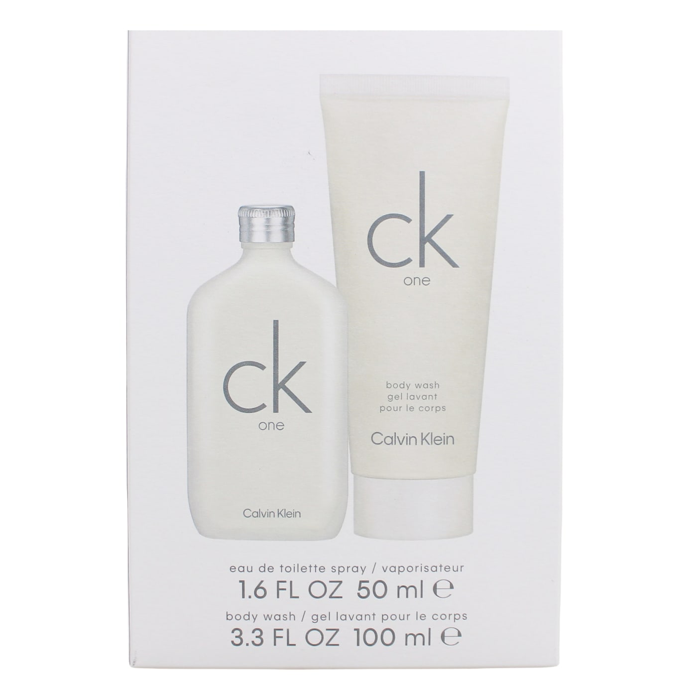 CALVIN KLEIN ONE 2PC GIFT SET EDT SPRAY & 100ML SHOWER GEL) (50ML