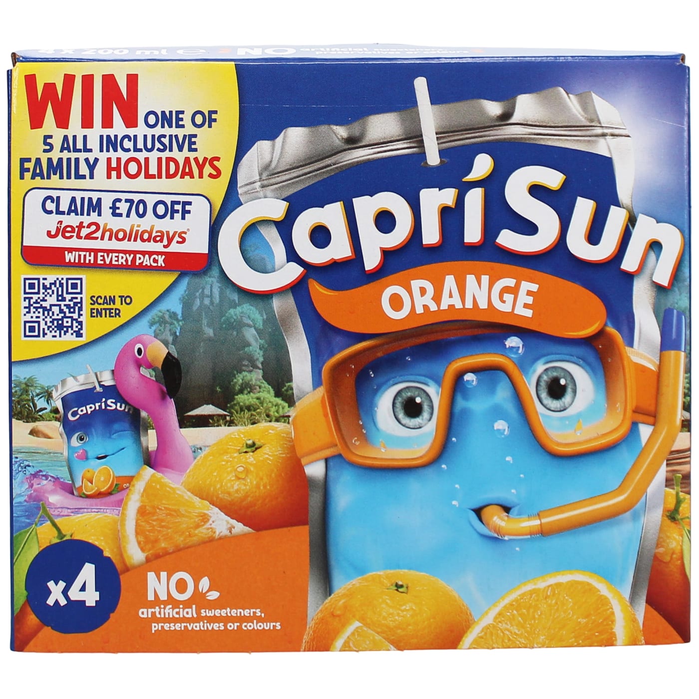 CAPRI SUN 4X ORANGE 200ML
