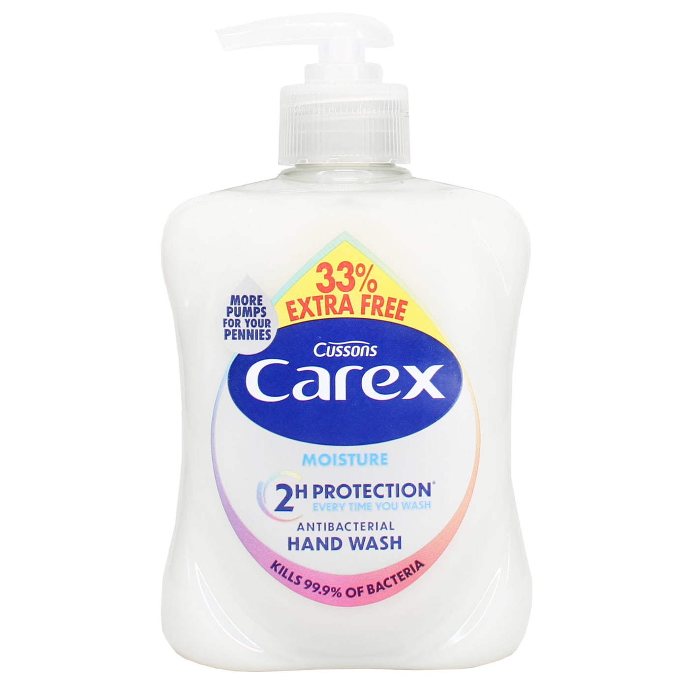 CAREX + 33% EXTRA FREE HAND WASH MOISTURE 250ML