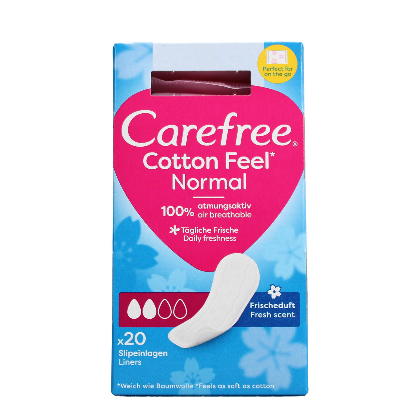 CAREFREE PANTYLINERS COTTON FRESH 20'S (0% VAT)