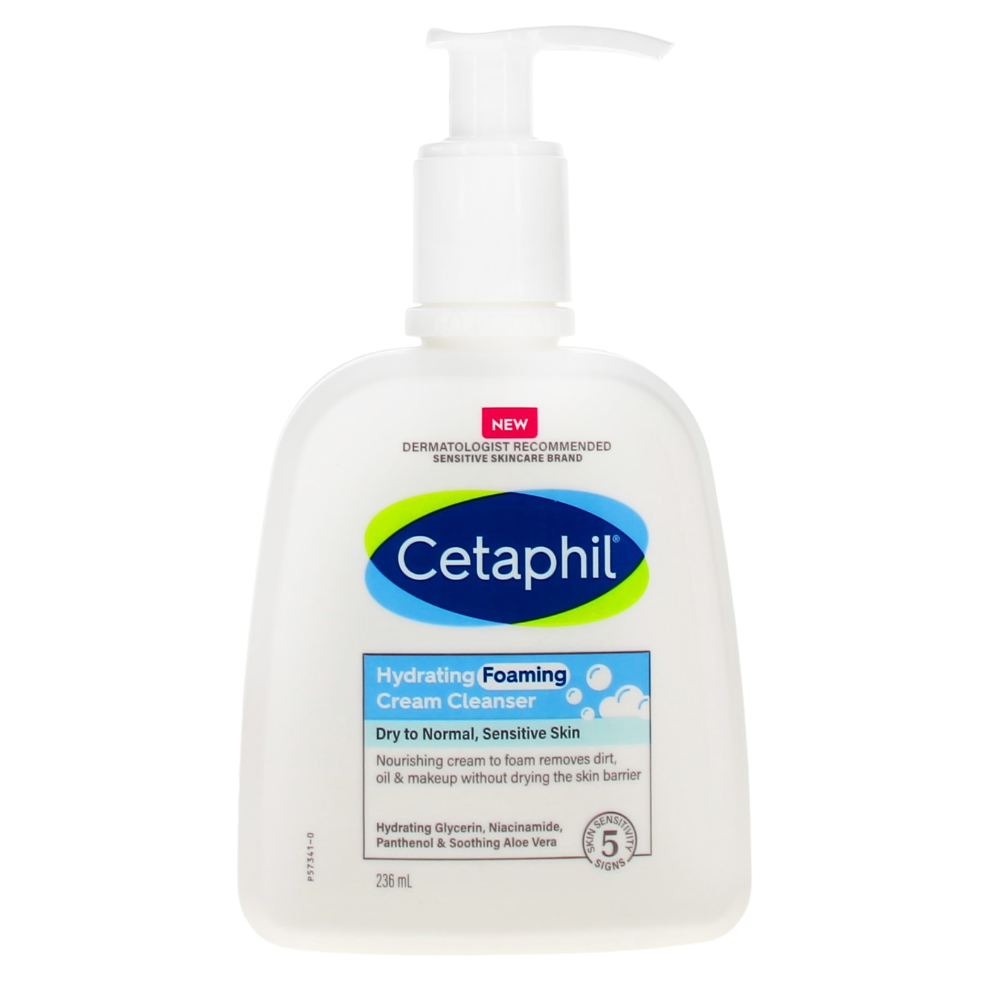 CETAPHIL HYDRATING FOAMING CREAM CLEANSER 236ML