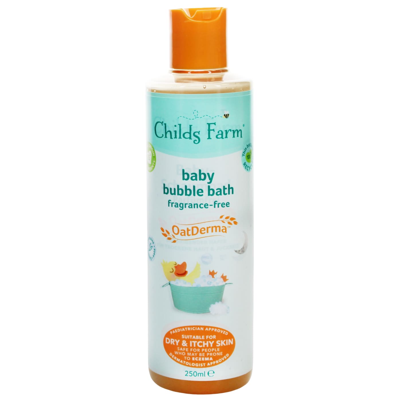 CHILDS FARM BUBBLE BATH BABY OATDERMA FRAGRANCE-FREE 250ML