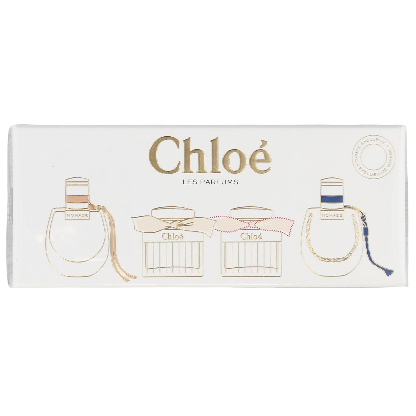 CHLOE SIGNATURE MINI EDP (NOMAD EDP SPRAY, CHLOE 5ML EDP SPRAY, CHLOE LUMINEUSE 5ML EDP SPRAY & NOMADE NUIT D'EGYPTE 5ML EDP SPRAY) E 5ML
