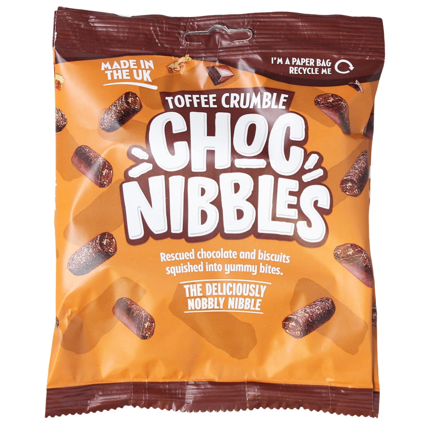 CHOC NIBBLES 135G TOFFEE CRUMBLE
